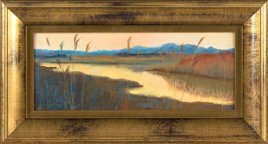 LORRAINE WALLACE TRENHOLM (New York/Massachusetts/Colorado, Contemporary), Marsh landscape with