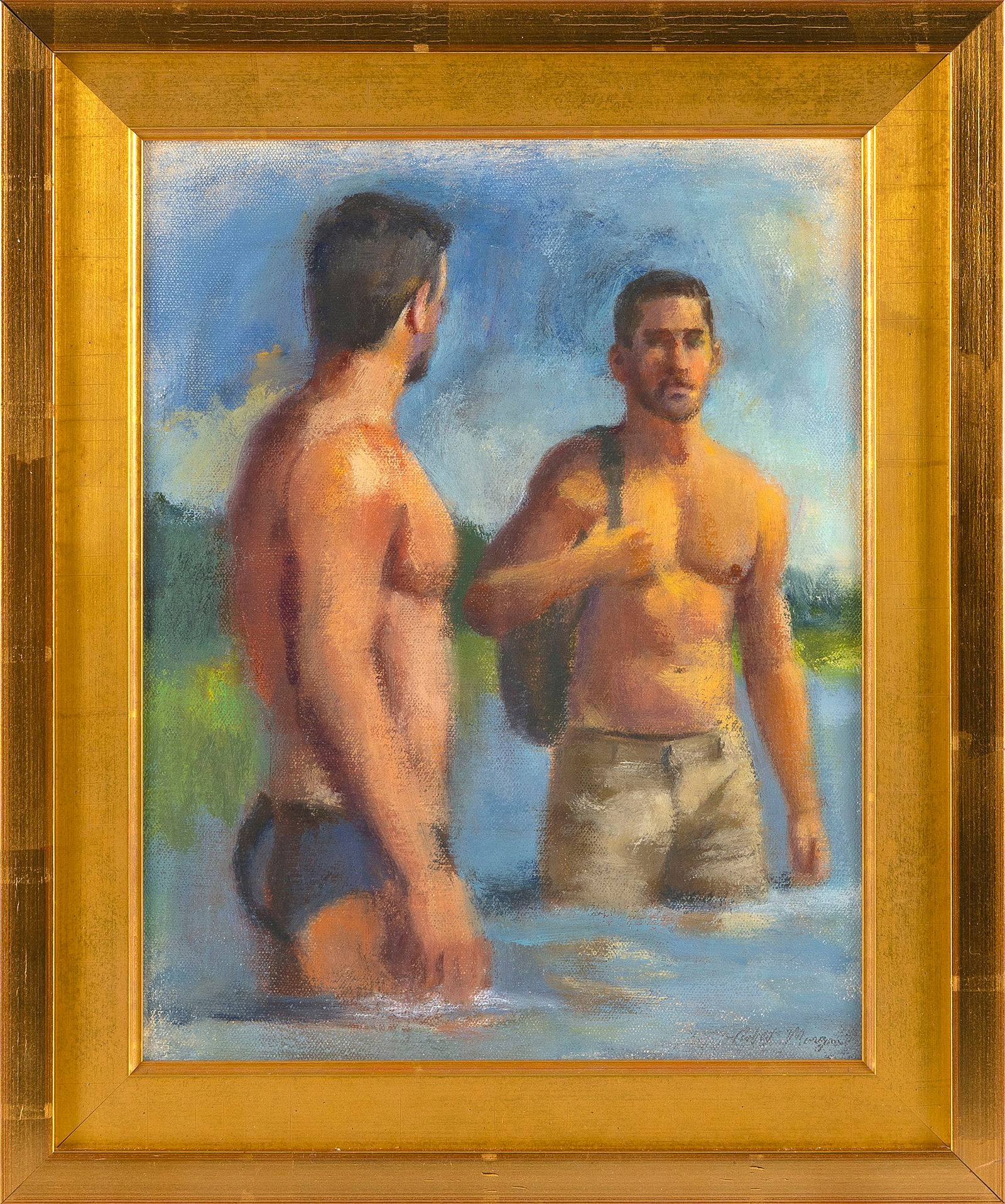 ROBERT MORGAN (Massachusetts/New York, Contemporary), "Moors Meeting, Provincetown"., Oil on canvas, (1 of 2)