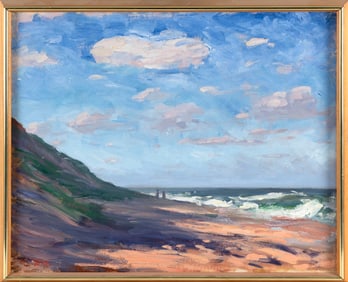 PAUL RESIKA (New York, 1928-), "High Tide"., Oil on canvas, 18" x 22". Framed 19" x 23".