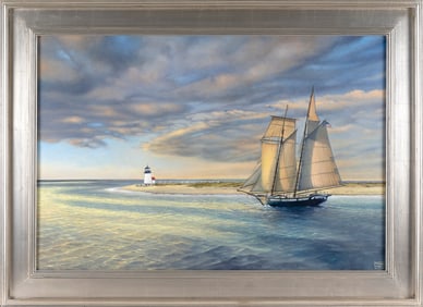 YASEMIN KYRENA TOMAKAN (Connecticut, Massachusetts/Turkey, 1958-), "Privateer Lynx Approaching Brant