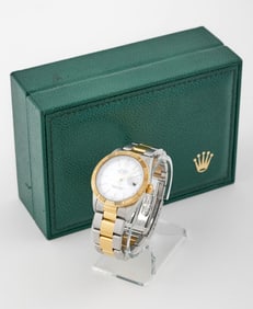 ROLEX 18KT YELLOW GOLD AND STAINLESS STEEL OYSTER PERPETUAL DATEJUST
