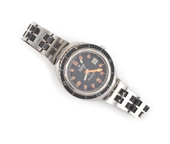 ZODIAC SUPER SEA WOLF STAINLESS STEEL WATCH