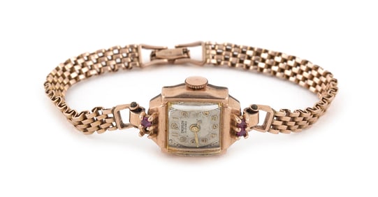 EMERSON 14KT ROSE GOLD WATCH Approx. 11.3 total dwt.