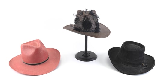 THREE WESTERN HATS