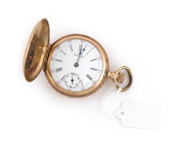 WALTHAM 14KT YELLOW GOLD POCKET WATCH Approx. 19.4 total dwt.