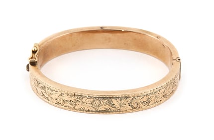 14KT YELLOW GOLD BANGLE BRACELET Approx. 10.0 total dwt.