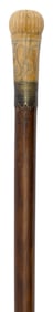 CANE WITH PIQUE HANDLE France/England, 17th Century Length 33.5".