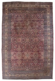 LAVER-KIRMAN RUG: 10'0" X 15'4" Late 19th Century