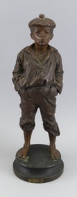 VACLAV SZCZEBLEWSKI (Poland, Active 1875-1900), "Le Mousse Siffleur" (Whistling Sailor Boy).,