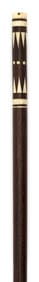 EXCEPTIONAL INLAID CANE SHAFT 19th Century Length 33.75".