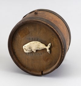 BOAT WATER CASK 19th Century Diameter 8".