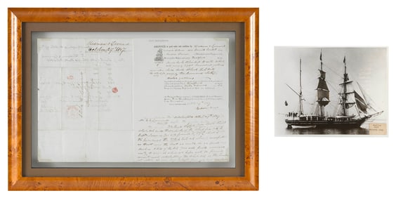 TWO PIECES OF WHALING EPHEMERA
