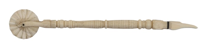 WHALEBONE PIE CRIMPER 19th Century Length 8.5".