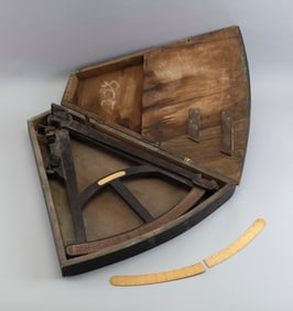 CASED QUADRANT 19th Century Case length 21". Width 19".