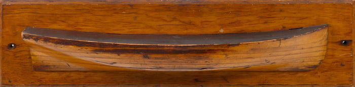 MOUNTED HALF HULL MODEL 19th Century Length 36".