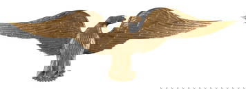 CARVED WOODEN SPREAD-WING EAGLE First Half of the 20th Century Height 21". Length 72".