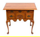 ELDRED WHEELER MAPLE LOWBOY Massachusetts, 20th Century Height 30.5". Width 33". Depth 21".