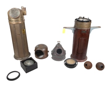 LOT OF BINNACLE PARTS 19th/Early 20th Century Heights to 39".