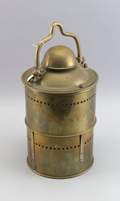 BRASS ANCHOR LIGHT Early 20th Century Height 14.5".