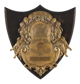 NEW YORK POLICE DEPARTMENT PLAQUE Dated 1914 17" x 16".
