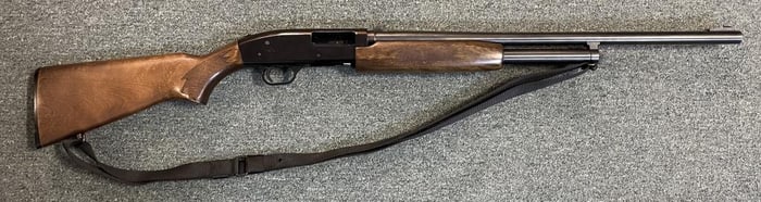 * MOSSBERG MODEL 500 SLIDE-ACTION SHOTGUN 20th Century Length of barrel 24". Total length 44".