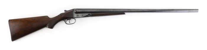 * PARKER TROJAN GRADE SIDE-BY-SIDE SHOTGUN 20th Century Length of pull 14". Length of barrels 28".