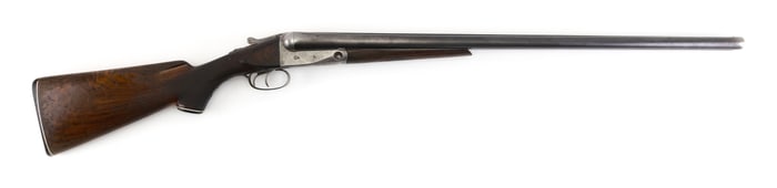 * PARKER TROJAN GRADE SIDE-BY-SIDE SHOTGUN 20th Century Length of pull 14.5". Length of barrels 28".