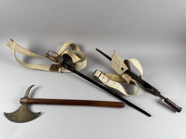 THREE REVOLUTIONARY WAR REENACTMENT WEAPONS 20th Century Lengths from 22" to 27".