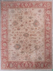SULTANABAD DESIGN RUG: 9'9" X 13'0" 21st Century