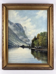 WILLIS PLUMMER (Virginia/Massachusetts, 1838/39-1935), New England landscape., Oil on canvas, 31" x