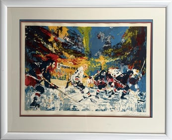 LEROY NEIMAN (New York/Illinois/Minnesota, 1921-2012), "Ice Men"., Lithograph on paper, 25" x 34"