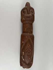 AFRICAN TOTEM CARVING Height 18".