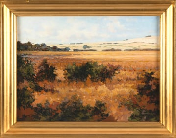HERMAN LATHAM KENT (Massachusetts, 1930-2010), "High Dunes, Provincetown"., Oil on canvas, 18" x