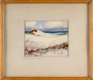 JOHN CUTHBERT HARE (Massachusetts/Florida, 1908-1978), "Dunes at St. Augustine, Florida".,