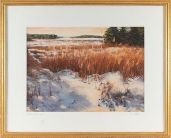 ELIZABETH HUBLER PRYKOSZ (America, Contemporary), "Winter Wonderland"., Pastel on paper, 18" x 25"
