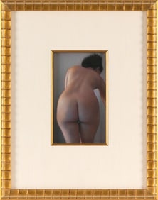 MATTHEW CORNELL (Florida/Kentucky/California, 1964-), "Reaching"., Pastel on paper, 9.5" x 5.5".