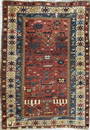 SHIRVAN SCATTER RUG: 3'7" X 5'2" Early 20th Century