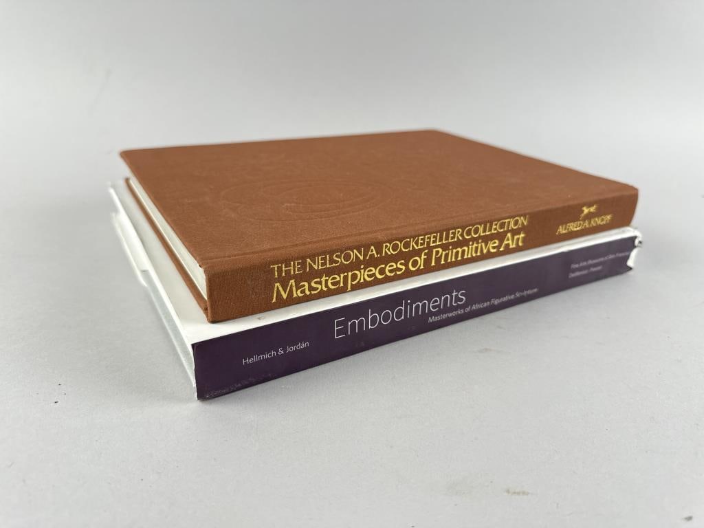 TWO BOOKS ON AFRICAN ART: TWO BOOKS ON AFRICAN ART The Nelson A. Rockefeller Collection: Masterpieces of Primitive Art and Embodiments: Masterworks of African Figurative Sculpture.