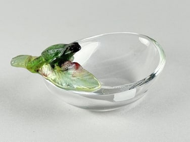 DAUM FRANCE FROG VIDE POCHE Late 20th Century Length 5".