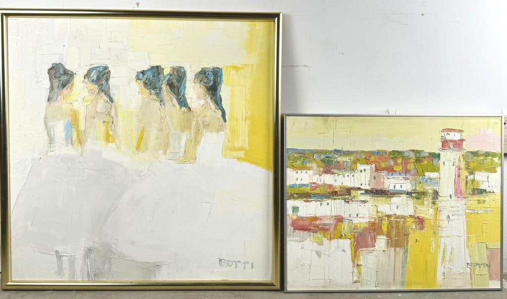 ITALO GEORGE BOTTI (New York/Illinois/Florida, 1923-2003), Two works: dancers and a lighthouse., (1 of 4)