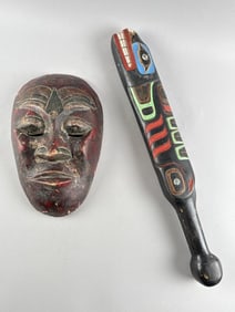 TWO NORTHWEST COASTAL CARVINGS Early 20th Century