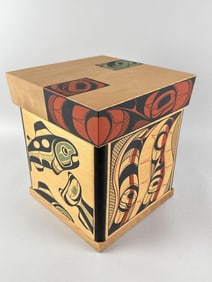 ROD SMITH (Kwakwaka'wakw Peoples, British Columbia, Canada, 1966-), "The Calling" painted wooden