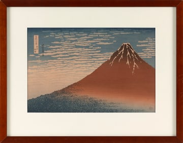 AFTER KATSUSHIKA HOKUSAI (1760-1849) (Japan, 19th/20th Century), Red Mount Fuji., Woodblock print,