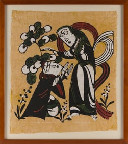 SADAO WATANABE (Japan, 1913-1996), "Woman of Canaan"., Woodblock print, 26" x 23". Framed 32" x 28".