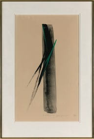 TOKO SHINODA (Japan/New York, 1913-2021), "A Direction"., Lithograph, 18.75" x 10.75" sight. Framed