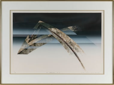 YOICHIRO NISHIKAWA (Japan, 1959-), "An Illusion"., Color lithograph, 16" x 24" sight. Framed 22.5" x
