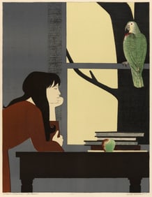 WILL BARNET Massachusetts/New York, 1911-2012 "Silent Seasons Autumn", 1969. Published by