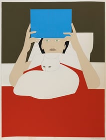 WILL BARNET Massachusetts/New York, 1911-2012 "Woman Reading", 1970. Published by Poster