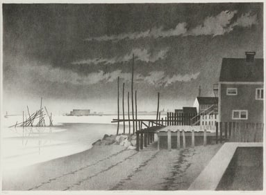 WILLIAM BEHNKEN New York, 1943- "A Welcome Light", 1987. Signed, titled, dated and numbered