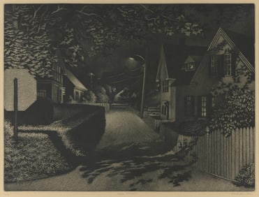 WILLIAM BEHNKEN New York, 1943- "Under Lamplight", 1992. Signed, titled, dated and numbered